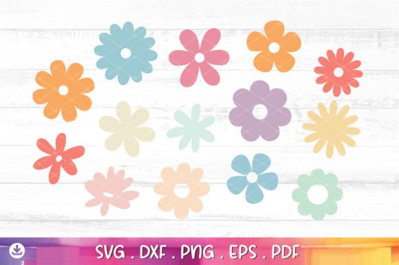 Download Retro Flowers Svg Bundle, Groovy Svg - Svg bundle Collection