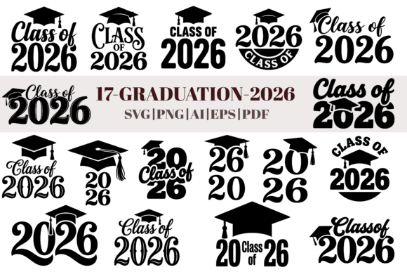 Download Class of 2026 Graduation SVG Bundle - Svg bundle Collection