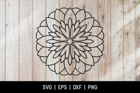 Download Simple Mandala Flower SVG Graphic - Graphic Collection