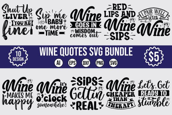 Download Wine Quotes SVG Bundle - Svg bundle Collection