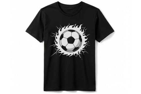 Download Flaming Soccer Ball Graphic T-Shirt - Graphic Collection