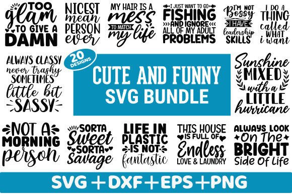 Download Cute and Funny SVG Bundle - Svg bundle Collection