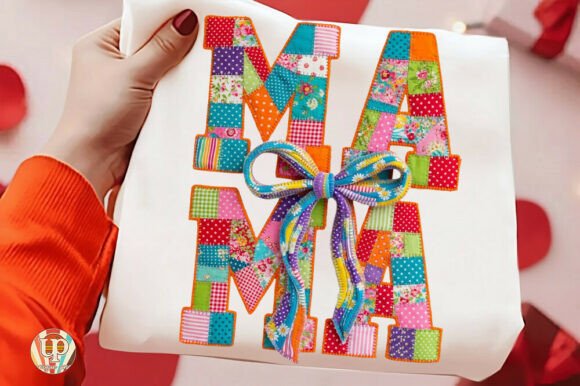 Download Patchwork Mama, Mom Day Coquette Bow Png - Premium Resources