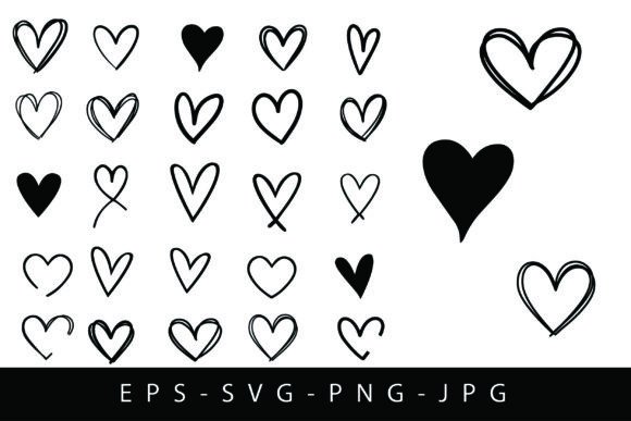 Download Heart SVG Bundle, Heart Doodle Cliparts, - Svg bundle Collection