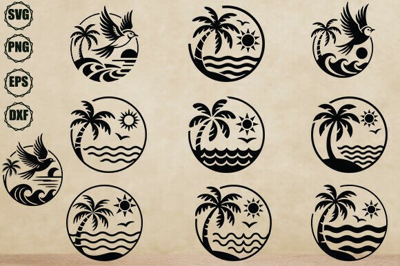 Download Tropical Beach Svg, Palm Tree Svg Bundle - Svg bundle Collection