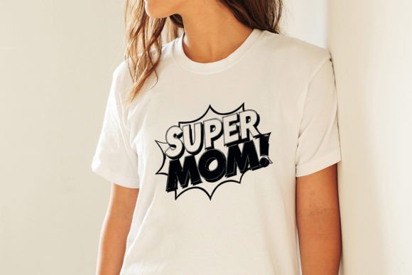 Download Super Mom Comic Style SVG Graphic - Graphic Collection