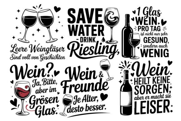 Download German Wine Sayings SVG Bundle - Svg bundle Collection